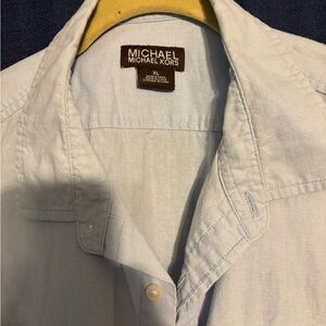 Michael Kors Sky Blue Casual Shirt